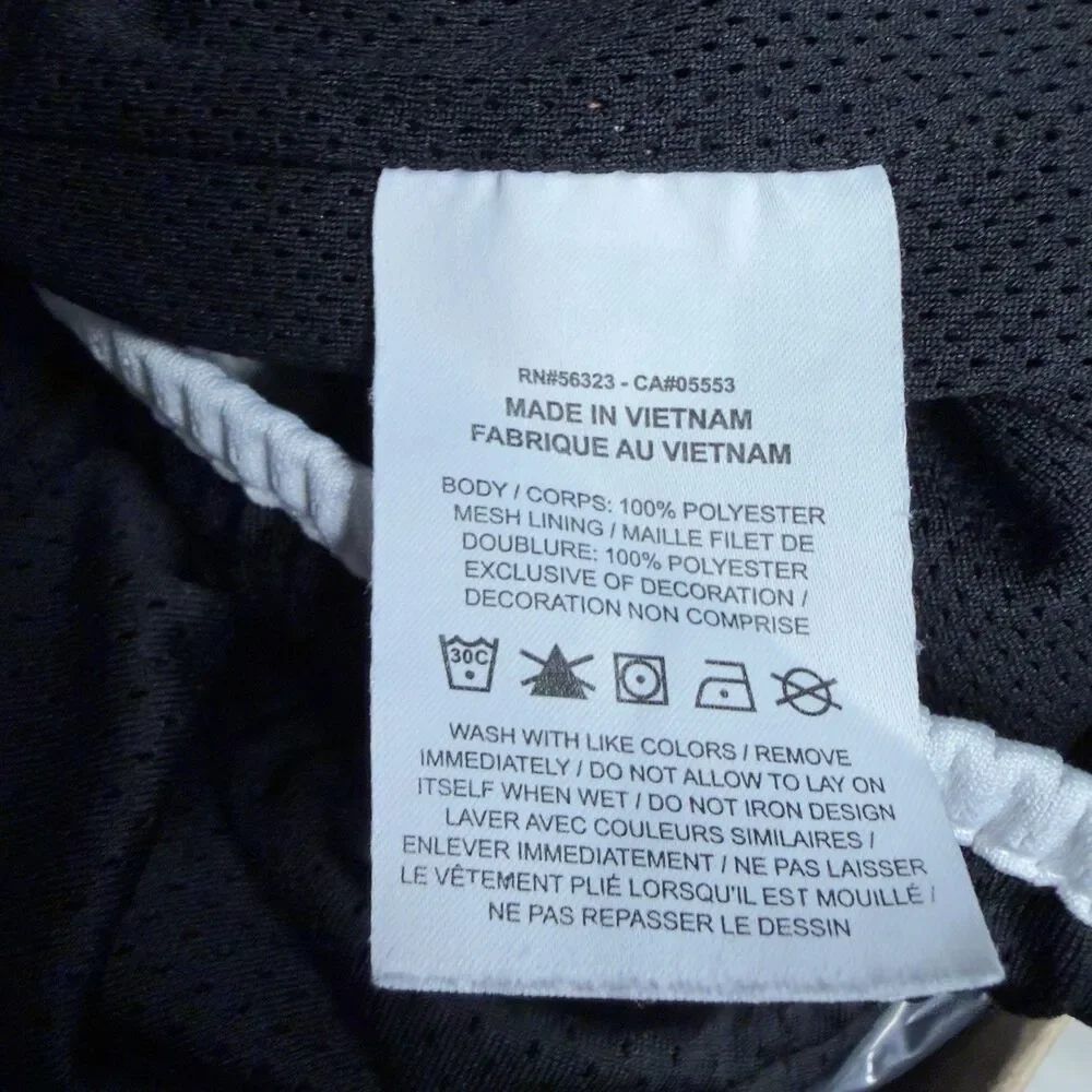Jordan DA7206-010 Men's Spellout Mesh Shorts Drawstring Black Size Small Pockets